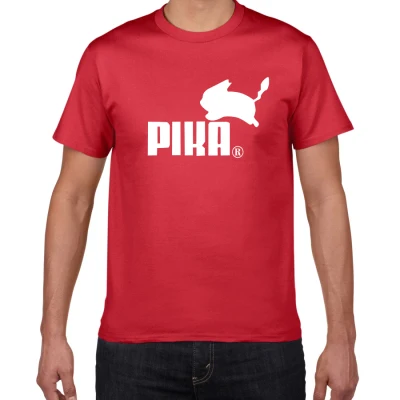 red Забавная футболка, милые футболки homme Pumba/Pira, мужские хлопковые топы с короткими рукавами, крутая футболка, летний Трикотажный костюм, футболка для мужчин - Цвет: red