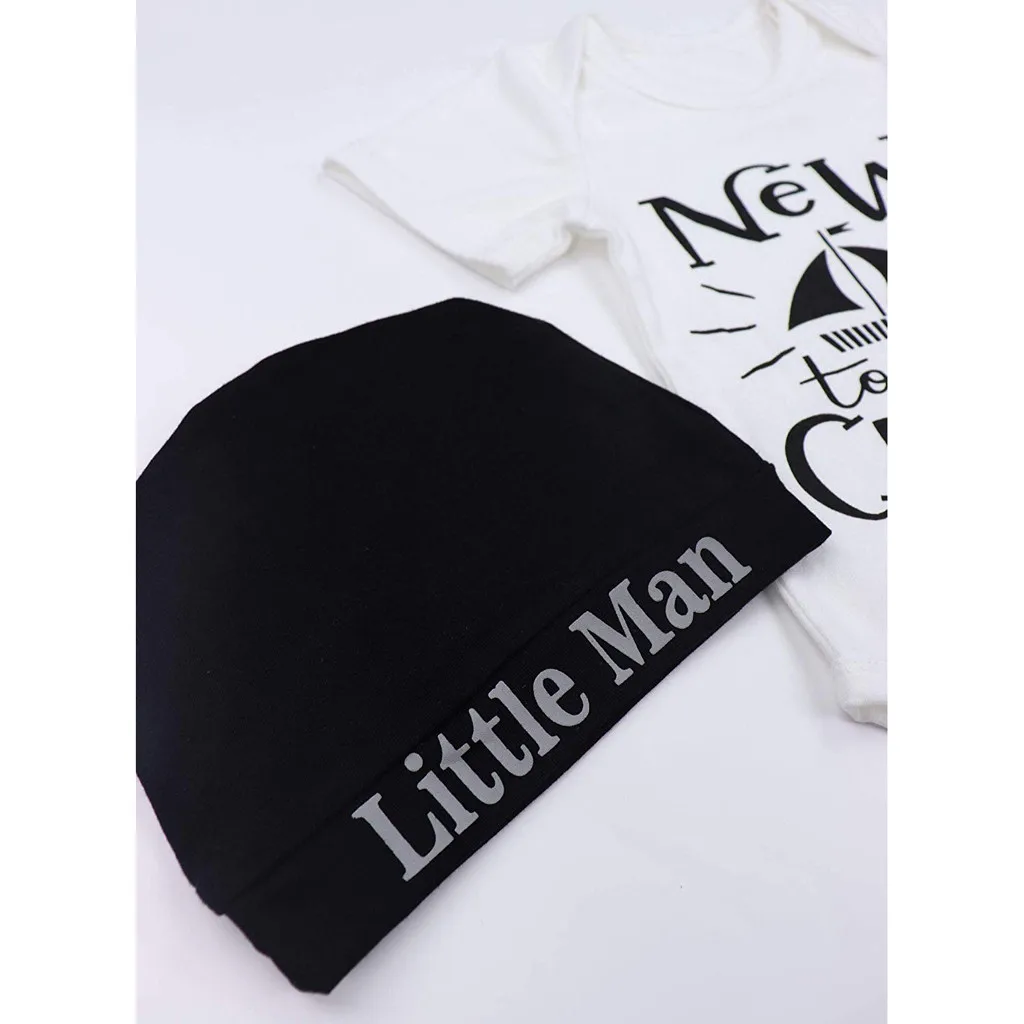 Rainbow baby clothes set Newborn Baby Girls Boys letter Romper Jumpsuit Bodysuit +cute cloud print Pants Hat 3pcs autumn | Детская