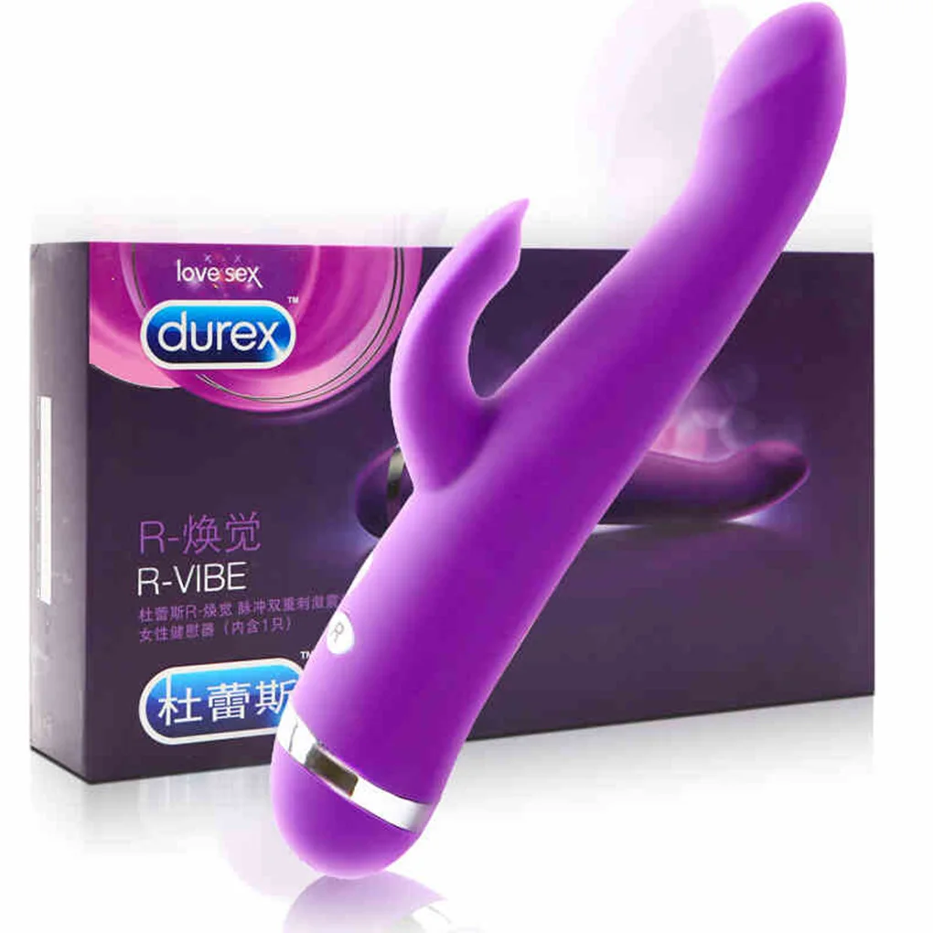 Durex двойной головной Секс Вибратор Женский силикон водонепроницаемый