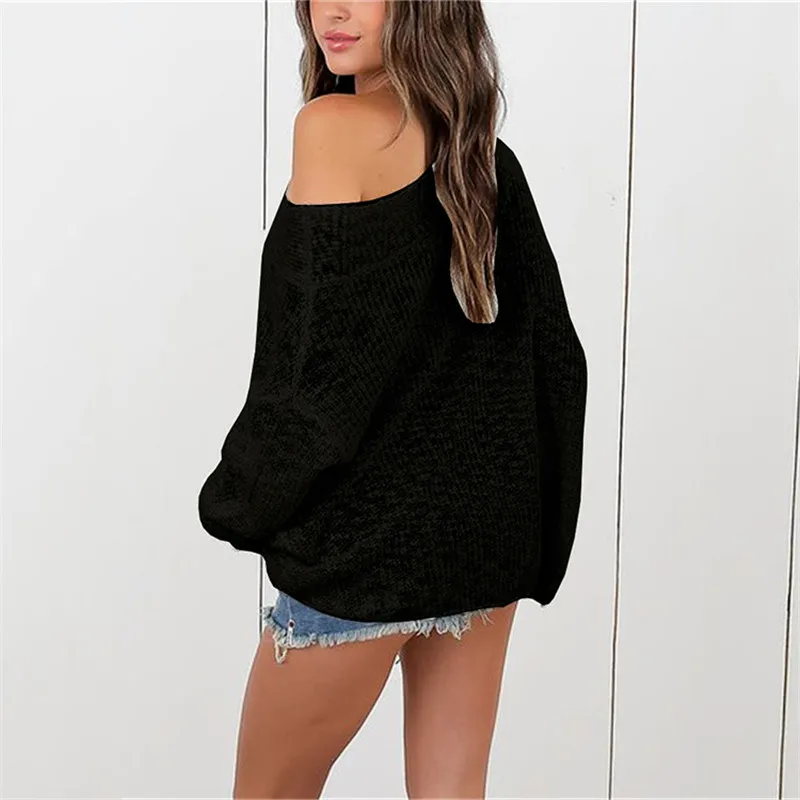 Женский свитер без бретелек с воротником-стойкой размеры до 5XL | Женская одежда