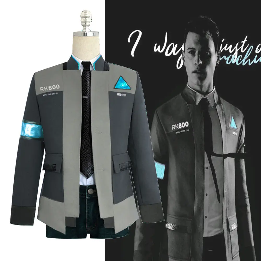 

Detroit: Become Human RK800 Connor Cosplay Costume Complete Outfit Jacket Coat