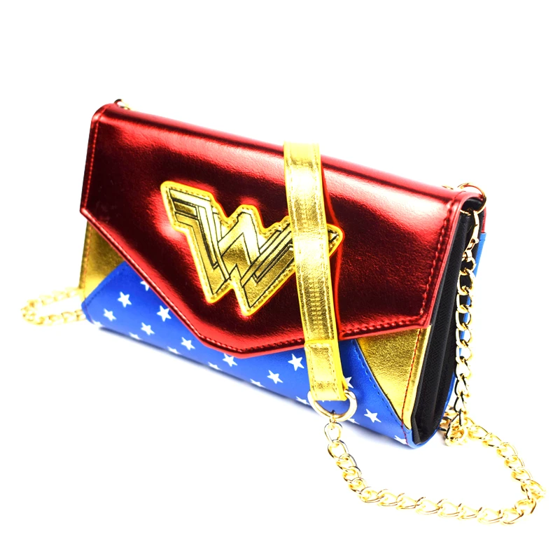 Горячая сумки-мессенджеры Wonder Woman Женская Ручная сумка PU сумки на плечо