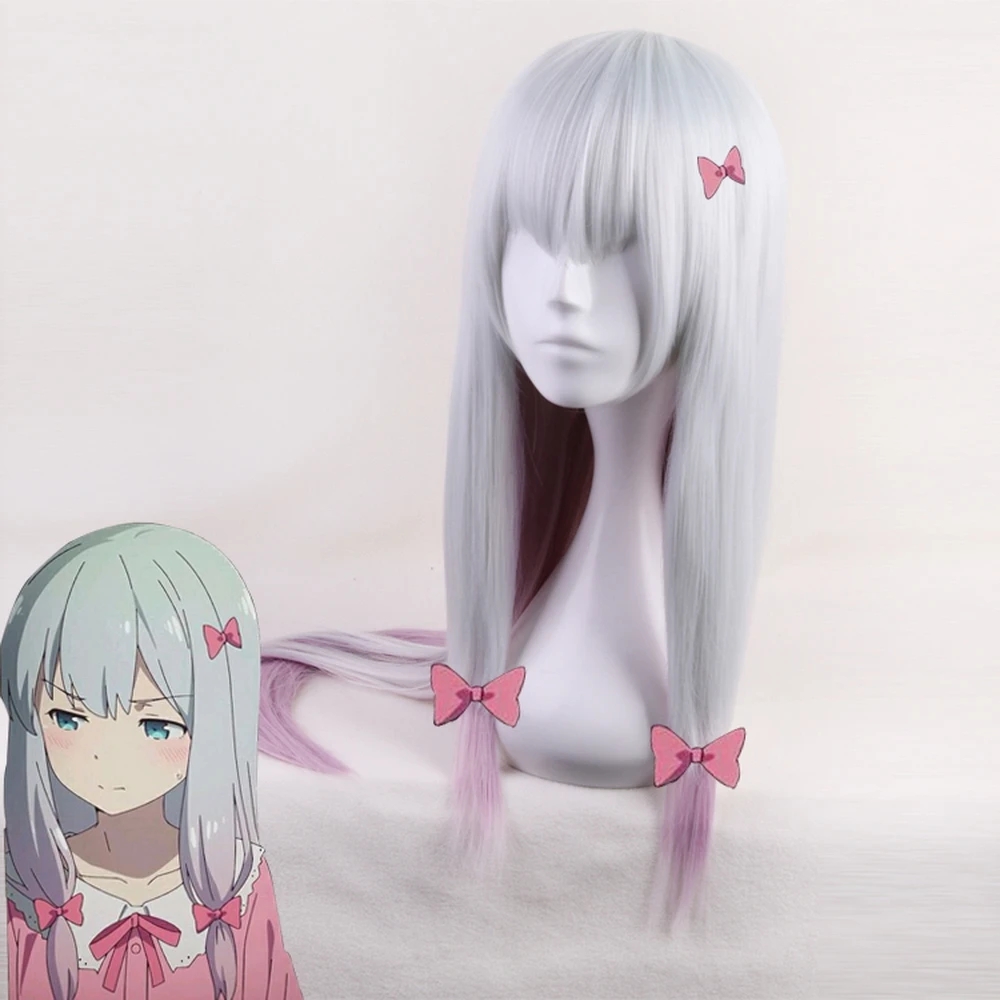 Парик для косплея Izumi Sagiri женщин парик из синтетических волос костюма на Хэллоуин