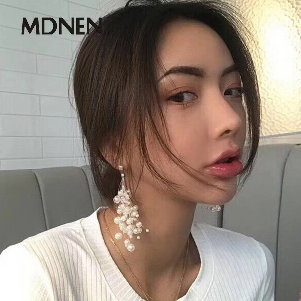 

Dangle Earrings String Of Creative Imitation Pearl Not Uniform Size Drop Earrings Party Jewelry of Women