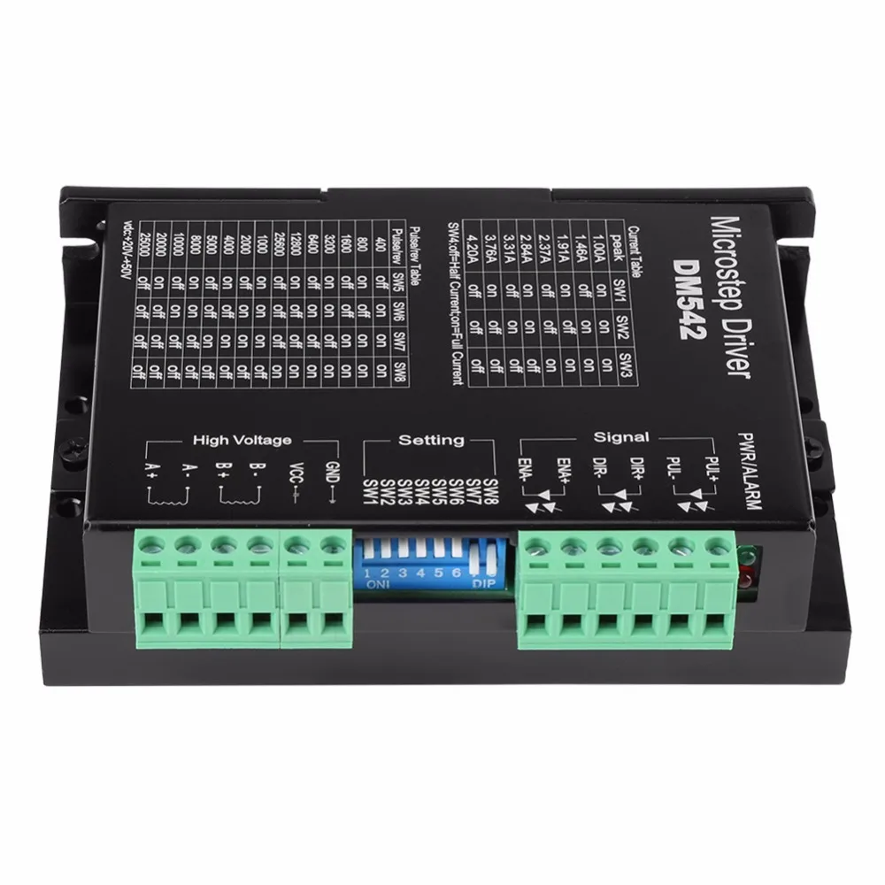 M542H DC 12 32V 3A 128 микрошаговый двигатель драйвер для 2 фазного 4 гибрида 42 57