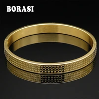 european fancy style gold color love couple bracelet stainless steel women men jewelry trendy brand bracelets bangles