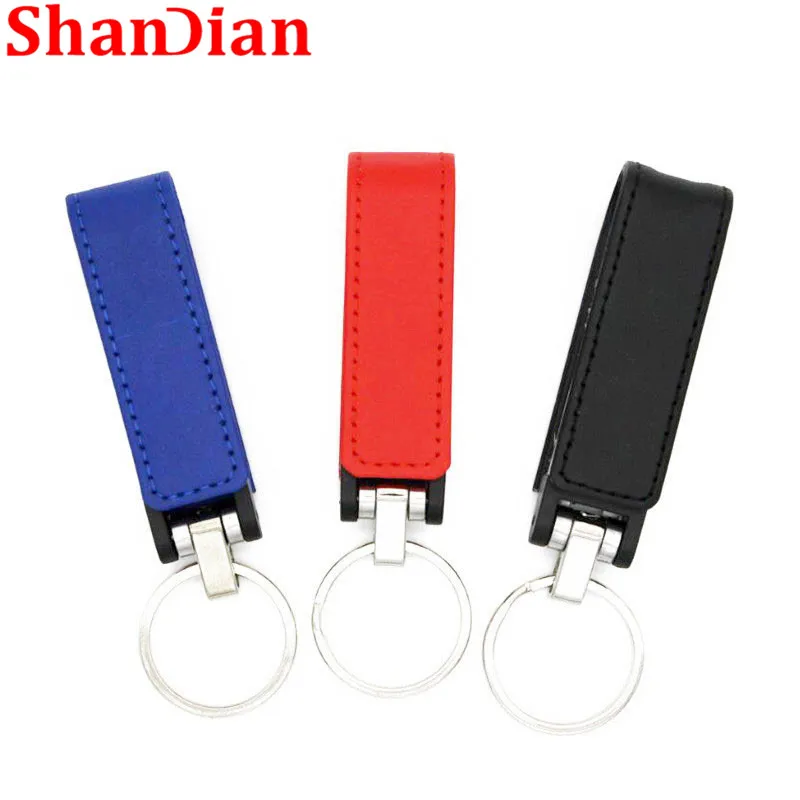 Флэш карта памяти SHANDIAN рекламная leather флэш usb 32 ГБ 16 8 4 Гб креативный модный
