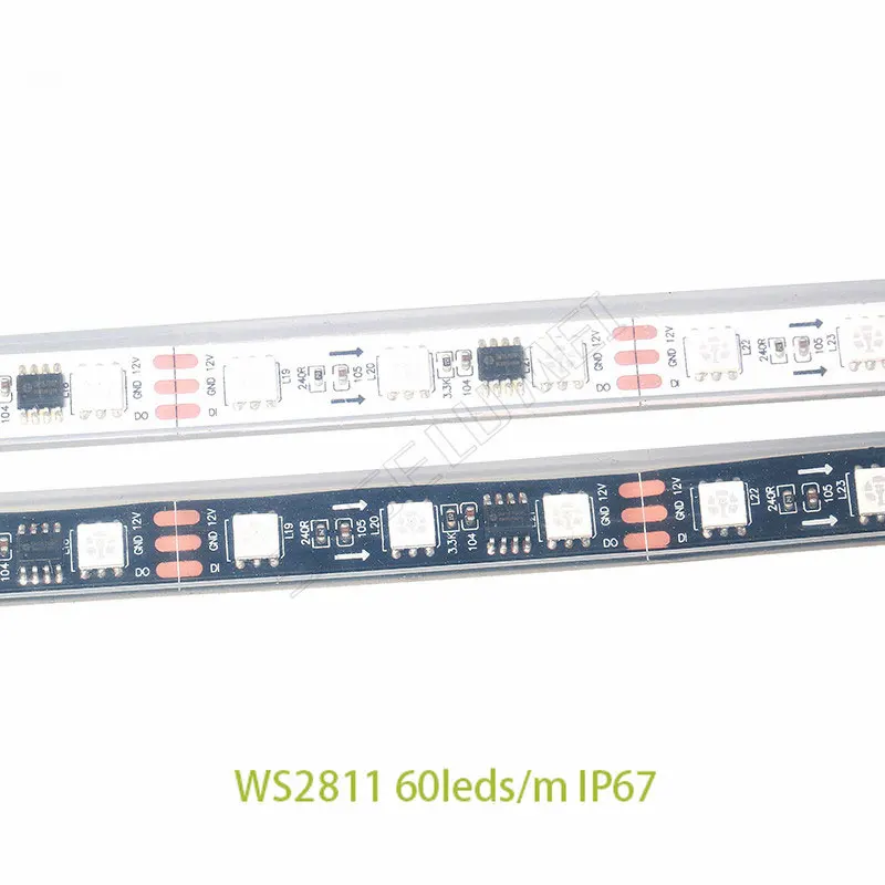 DC12V 5 м светодиодный пиксель полосы светильник Rgb полный Цвет гибкая адресуемых