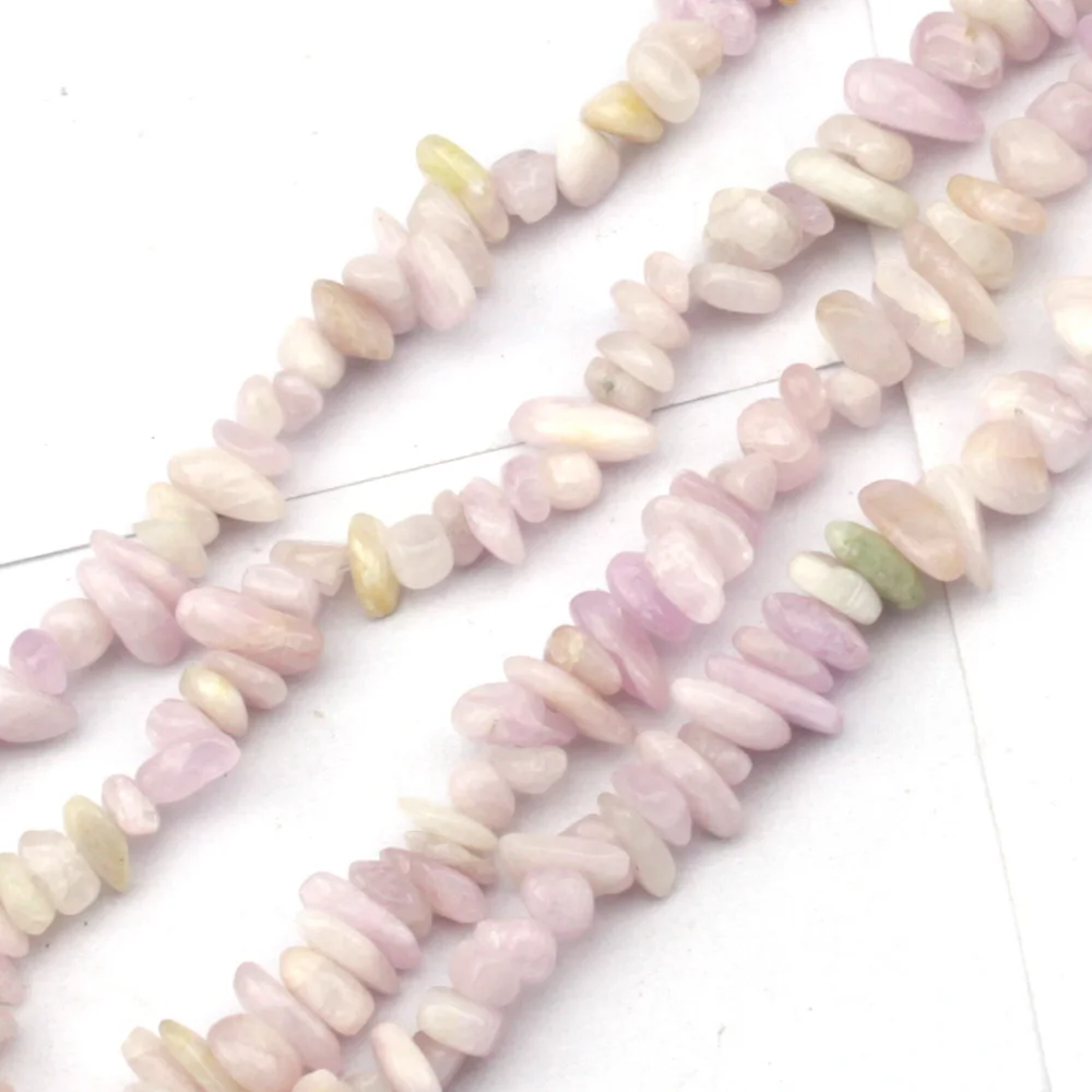 

chip shape natural Spodumene stone beads natural stone beads DIY loose beads for jewelry making strand 34"
