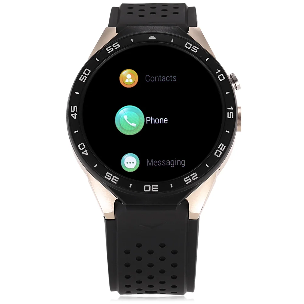 KingWear KW88 3G Smartwatch Phone Android 5.1 MTK6580 Quad Core 512MB 4GB GPS Pedometer 1.39'' Screen Smart Watch | Электроника