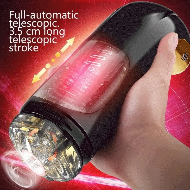 Интеллектуальный голосовой Телескопический Мужской мастурбатор секс машина