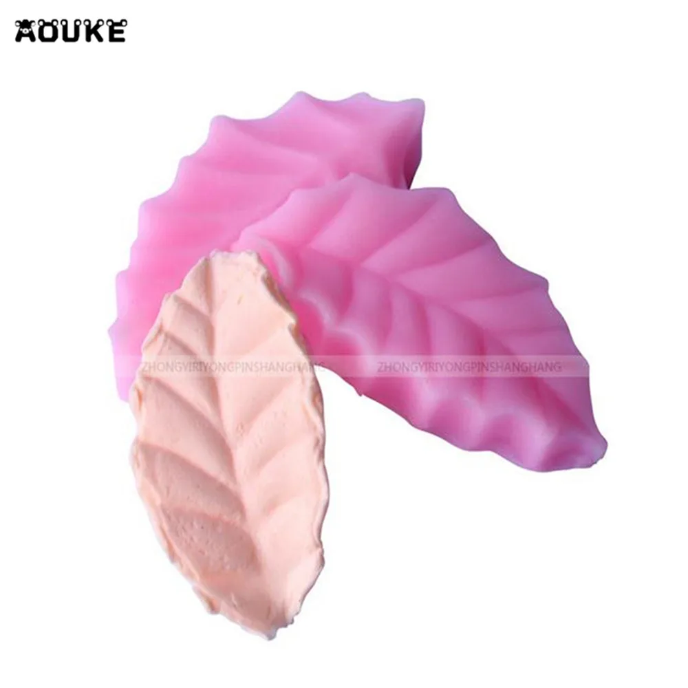 Опавшие листья тисненые силиконовые формы для мастики торта кондитерские