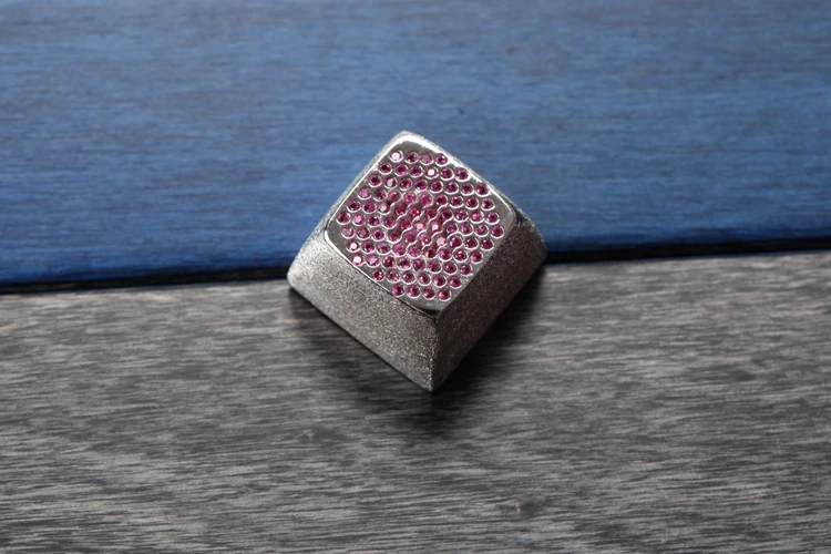 Kpreпаблик металлический драгоценный камень MX Keycap фиолетовый Рубин Сапфир Драгоценный Камень Искусственный Камень для механической клавиатуры ряд R4 esc светильник