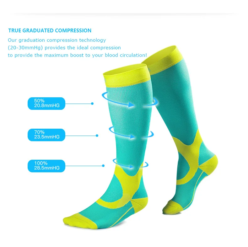 AONIJIE E4069 Компрессионные носки, чулки, спортивные, подходят для бега, марафона, футбола, велоспорта, медсестер, голени, спортивные, Oudtoor