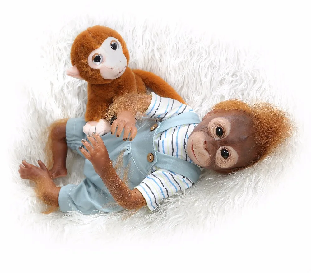 Кукла реборн Macaco Bonecas детская игрушка размер 21 дюйм 52 см из хлопка семейная кукла