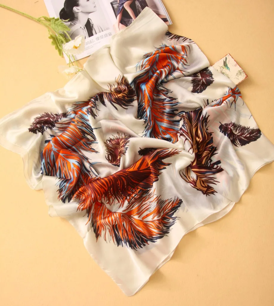2018 г. Роскошные брендовые новые женские шарф с модным принтом шелковые шарфы