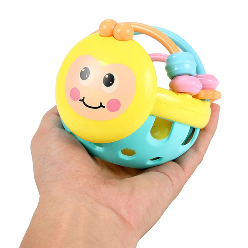 Hot Selling 1 Pcs Children Baby Soft Cartoon Bee Hand Rattle Kids Bell Ball Teether Early Educational Toys | Игрушки и хобби