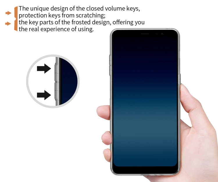 Для samsung A8 Plus чехол Nillkin серия природы прозрачный мягкий чехол на заднюю панель TPU чехол для samsung Galaxy A8+ Plus 6,0 дюймов