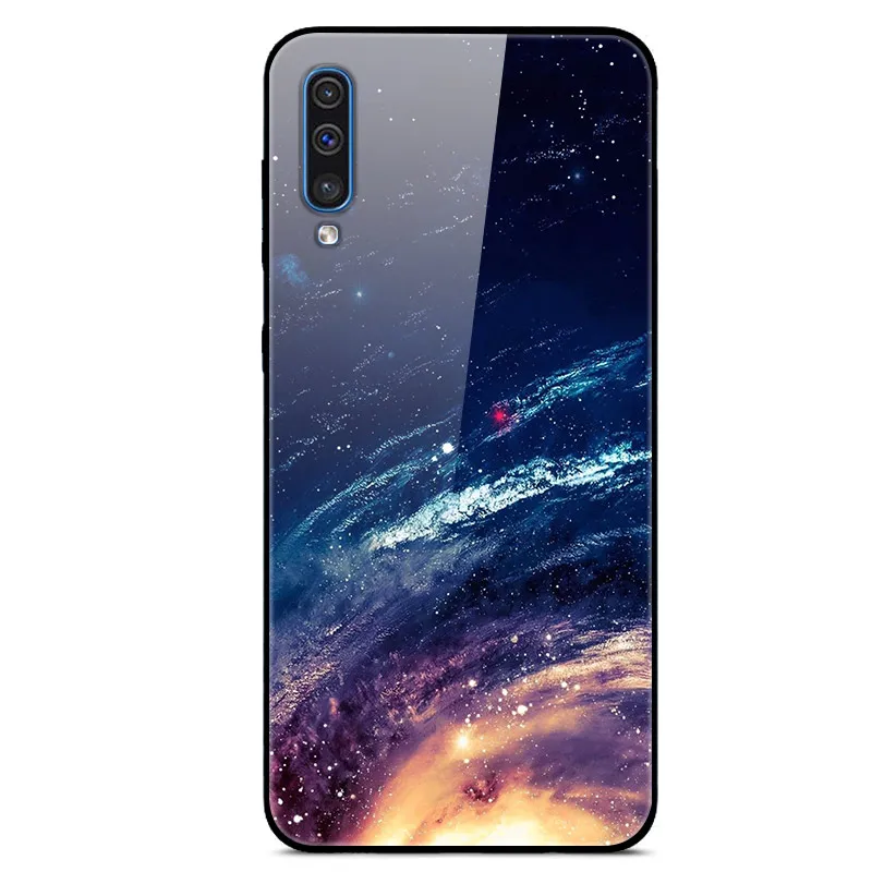 as photo 15 Популярный чехол для samsung Galaxy A50 A30s A50s Чехол классный роскошный стеклянный чехол для задней крышки для samsung A50 чехол мягкая рамка A 50 s - Цвет: as photo 15