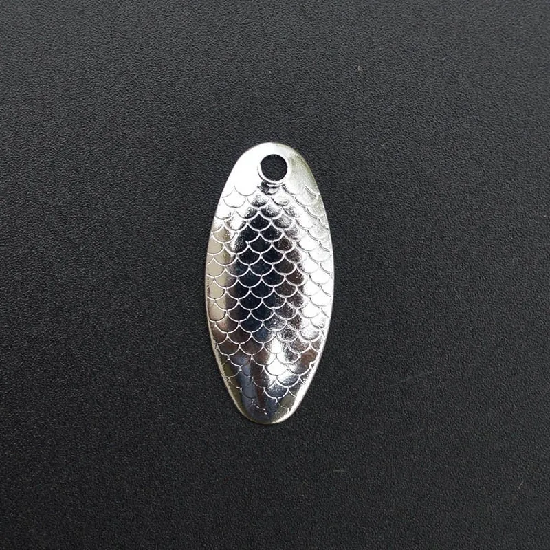 10pcs Silver Рыболовные приманки лезвия 10 шт./лот Рыбная чешуя Buzzbait Спиннербейт лезвие рыболовные Спиннер кольца лезвие DIY аксессуары для рыболовных приманок - Цвет: 10pcs Silver