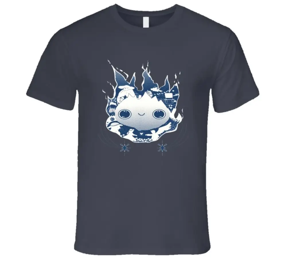 Howl's moving castle аниме howl the wizard Хепберн футболка с героями мультфильмов Мужская