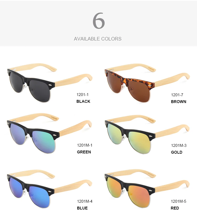 CONCHEN классические деревянные солнцезащитные очки Wo для мужчин s мужские модные полуоправы бамбуковые солнцезащитные очки для путешествий
