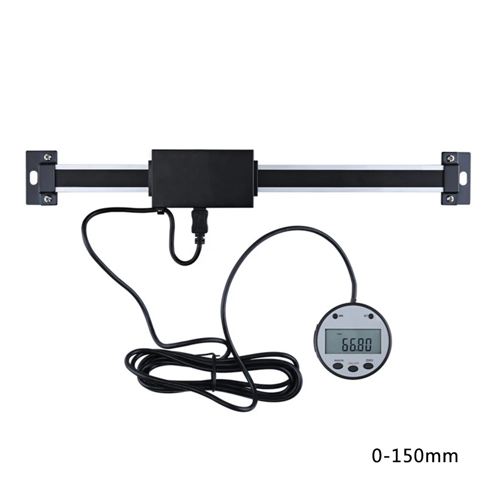 0-150mm Lcd Цифровая Линейная Шкала, линейка, вертикальный размер, опционально 0,01 мм, магнитный дистанционный внешний дисплей, линейка, станки - Цвет: 0-150mm