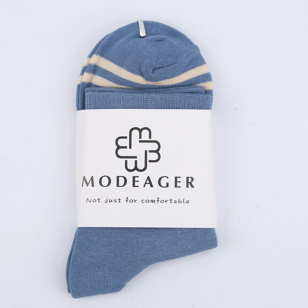 Модные милые корейские Хлопковые женские носки Modeager цветные с мультяшным
