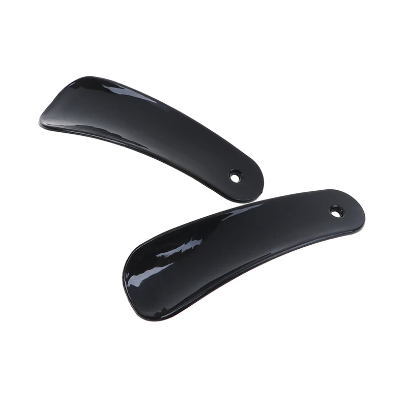 2Pcs/Lot Pro Shoe Horn Lifter Flexible Sturdy Slip Shoe Horns Spoon Shape Shoehorn Shoe Accessories Black Plastic New