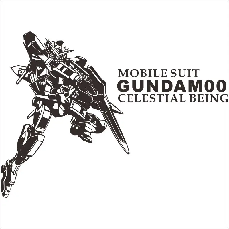 CHM japonesa traje movil Gundam vinilo decalque de pared фотообои с героями аниме etiqueta la para sala dormitorio