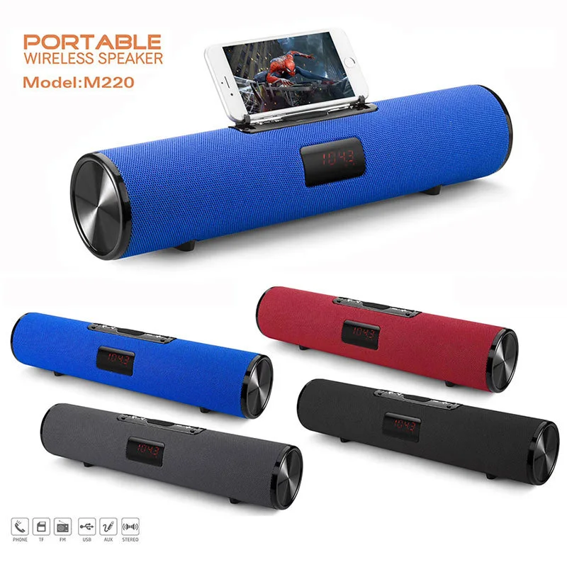 Беспроводная портативная звуковая колонка Bluetooth 20 Вт стерео сабвуфер fm радио
