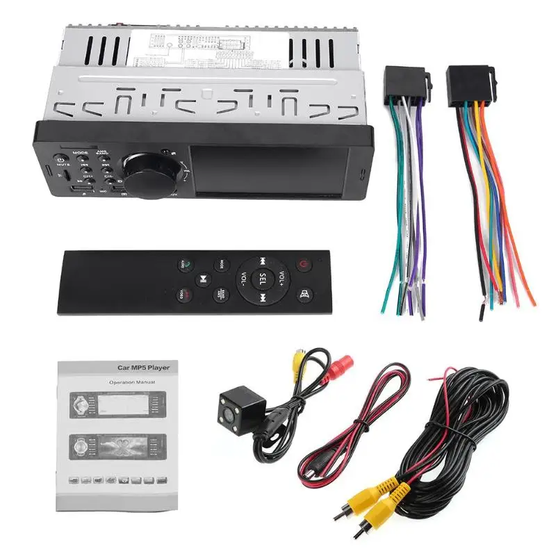 7805 1Din 4,1 дюймов TFT стерео MP5 плеер FM радио BT4.0 USB с камерой