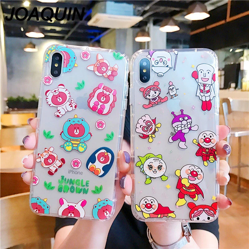 Анпанман байкинман Тоторо Стелла медведь Даффи прозрачный мягкий ТПУ чехол для