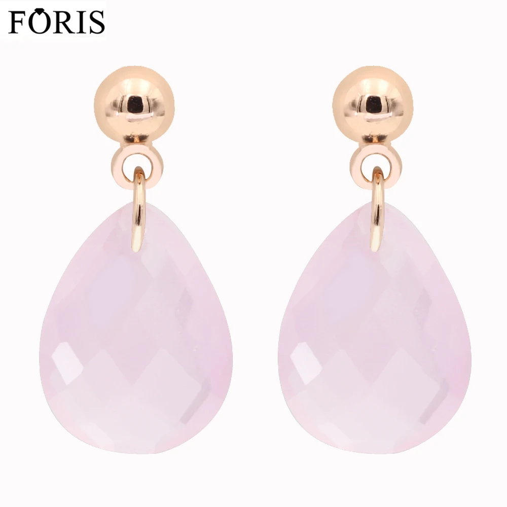 Брендовые украшения FORIS 7 цветов великолепные красивые серьги из розового золота