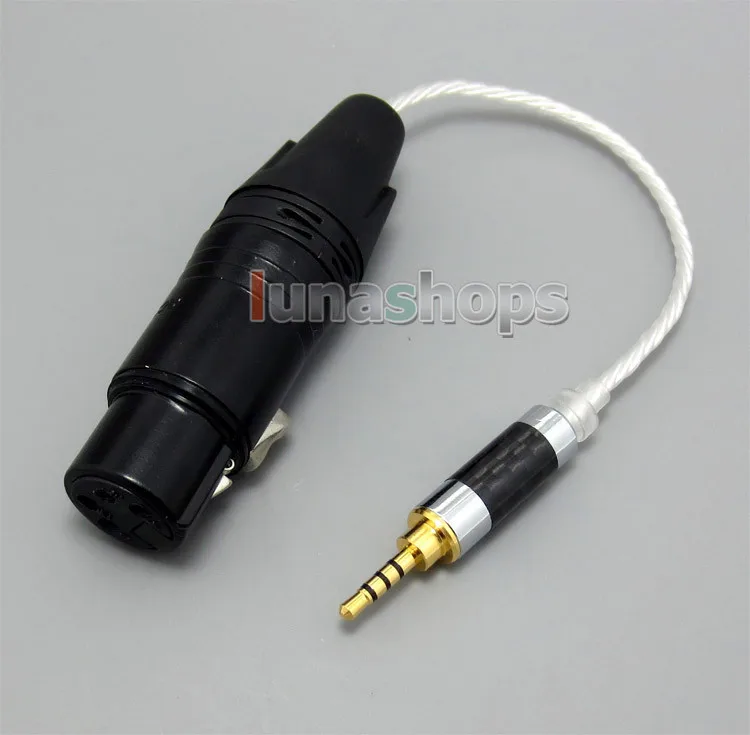 

2.5mm Balanced To 4pin XLR Female Silver Cable For VentureCraft Soundroid Headphone Amplifier Vantam DSD LN004958