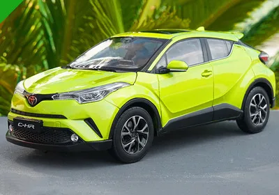 yellow 6 цветов 1:18 TOYOTA C-HR модель из цинкового сплава, высококачественная металлическая коллекция и Подарочная модель автомобиля украшения - Цвет: yellow