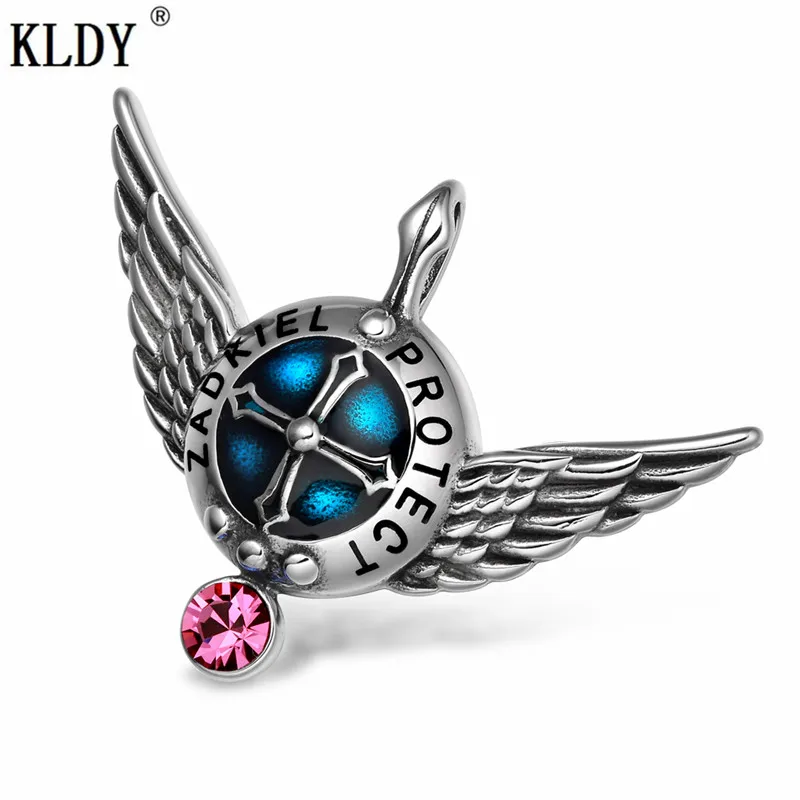 KLDY ожерелье из натурального камня с розовым кристаллом подвеска нержавеющей