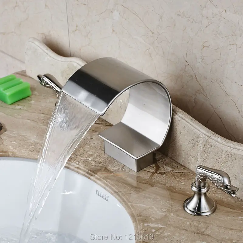 3 шт. смеситель для ванной комнаты с двумя ручками|faucet connector|faucet light temperature controlledfaucet