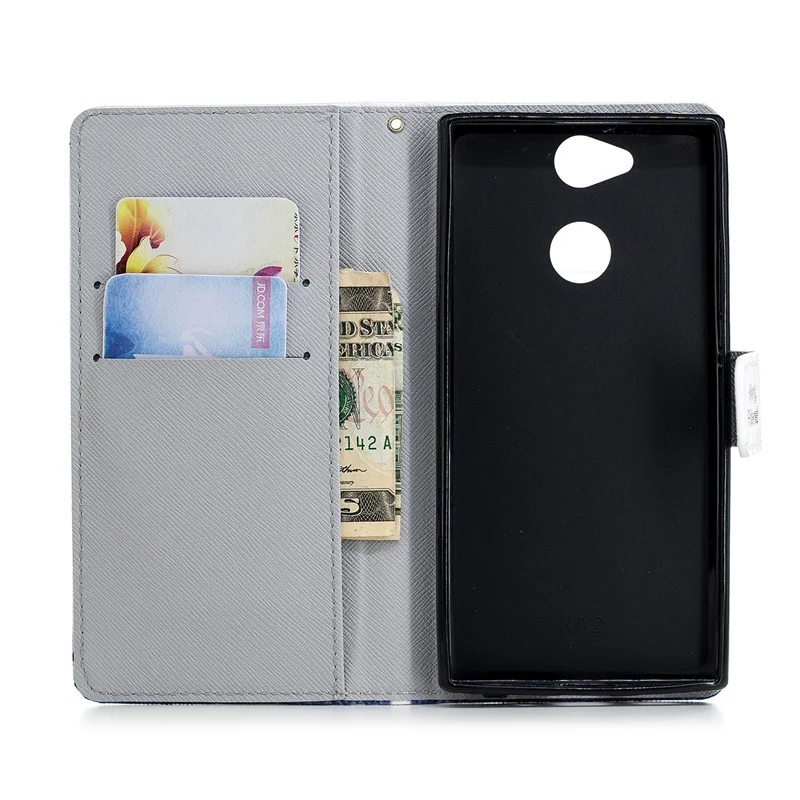 Кожаный чехол кошелек для Sony Xperia 1 10 XA3 XA2 XA1 Plus Ultra XZ XZ1 XZ2 XZ3 XZ4 Compact L1 L2 L3 мягкий