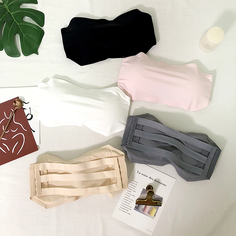 Женские бюстгальтеры без бретелек женский топ бандо с мягкими чашечками