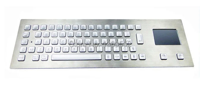 Металлическая клавиатура с передним креплением подсветкой тачпадом и 65