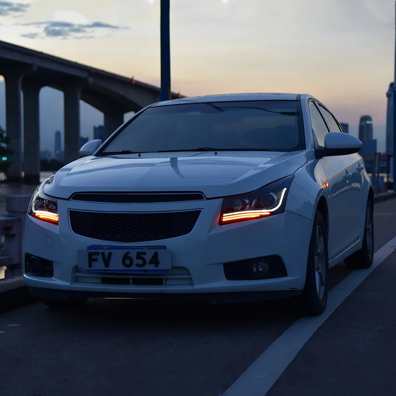 Фара в сборе для Chevrolet Cruze светодиодный фонарь дневного света светодиодный указатель поворота Ксенон ближнего света