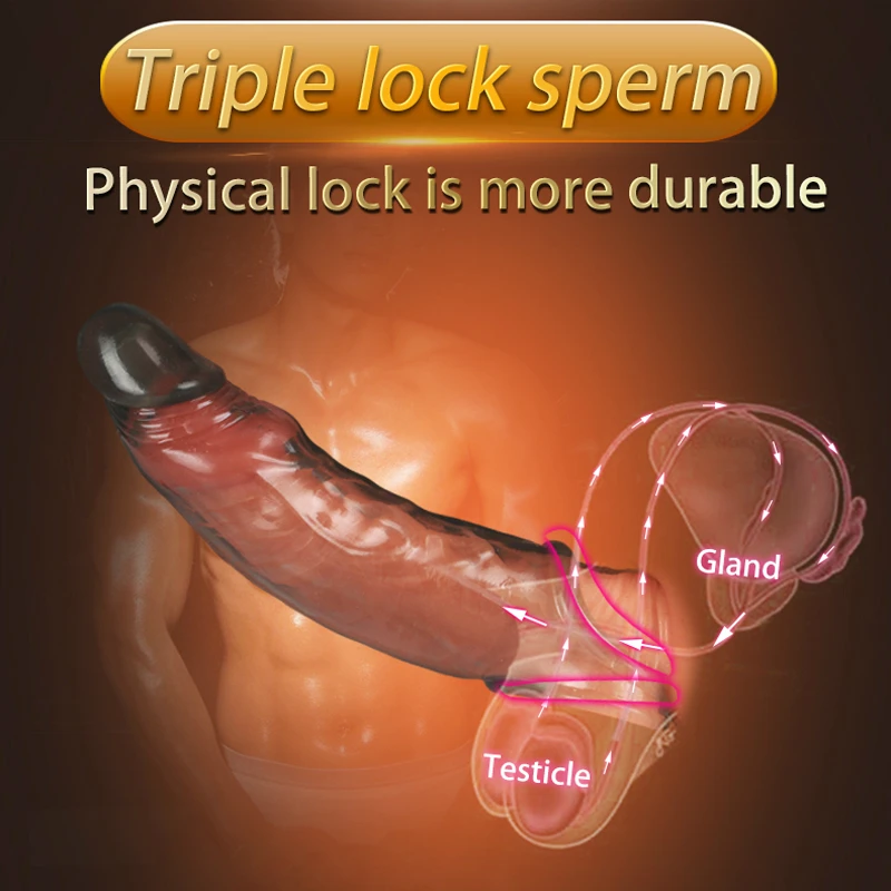 Презервативы для увеличения пениса 3 типа удлиняющие рукава взрослых интимные