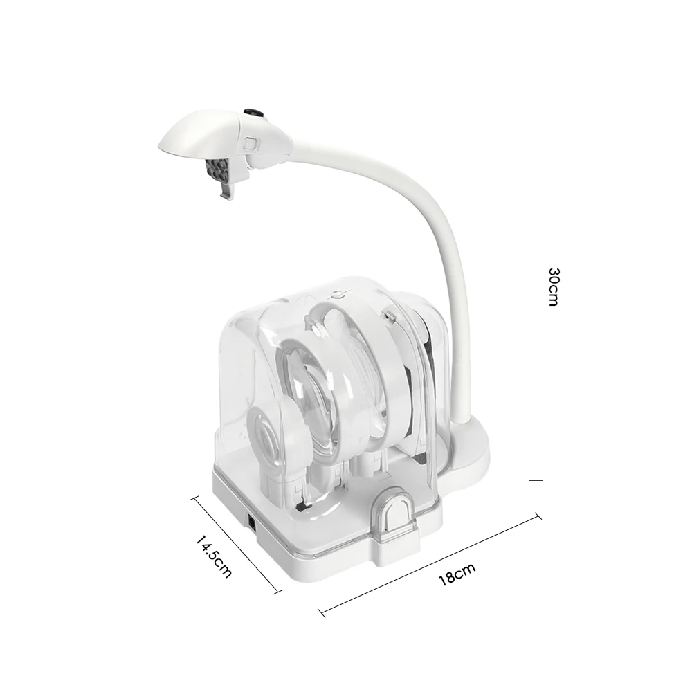 Лупа Настольная со светодиодсветодиодный подсветкой 3 линзы 2 5x/5X/16X|Лупы| |