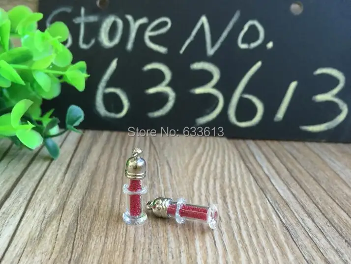 Free ship! 50pcs/lot 5mm bamboo joint glass vial pendant ball bottle for phone necklace keychain | Украшения и аксессуары
