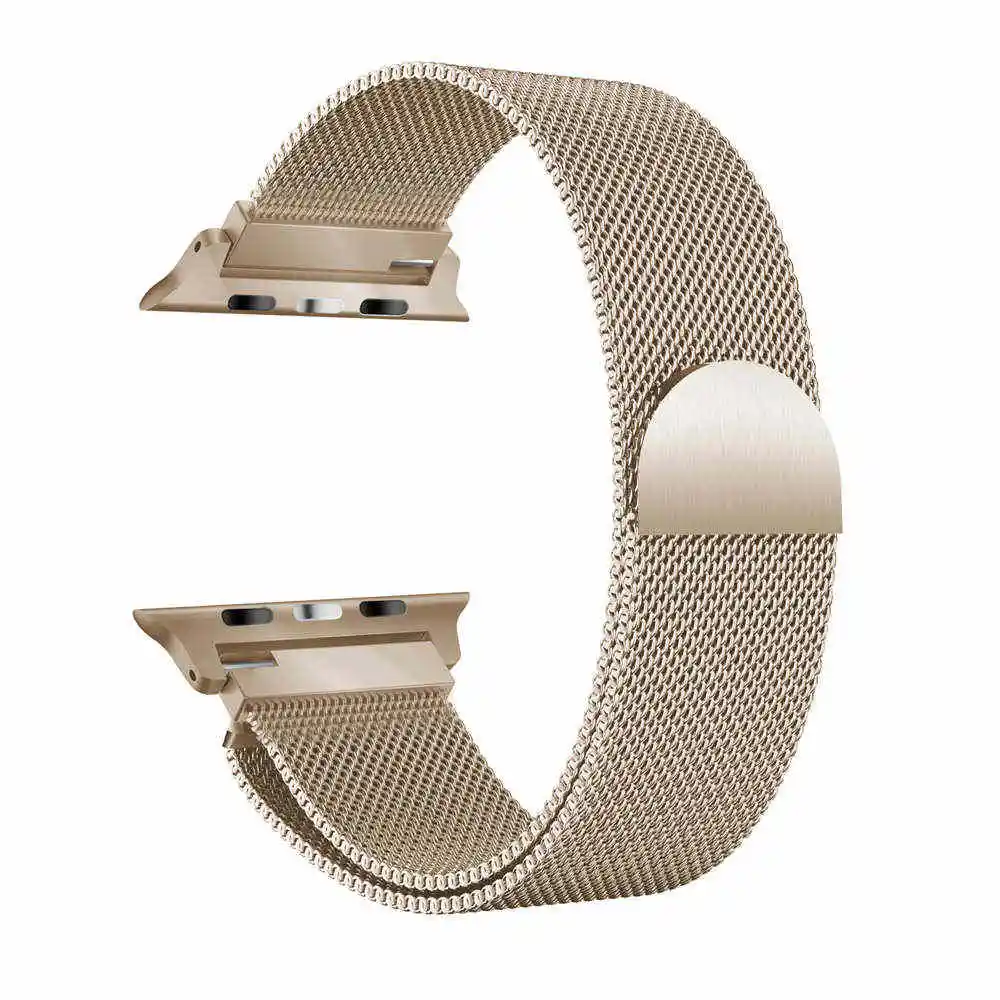 Ремешок для часов из нержавеющей стали Миланская петля Apple Watch series 1/2/3 42 мм 38 40 44