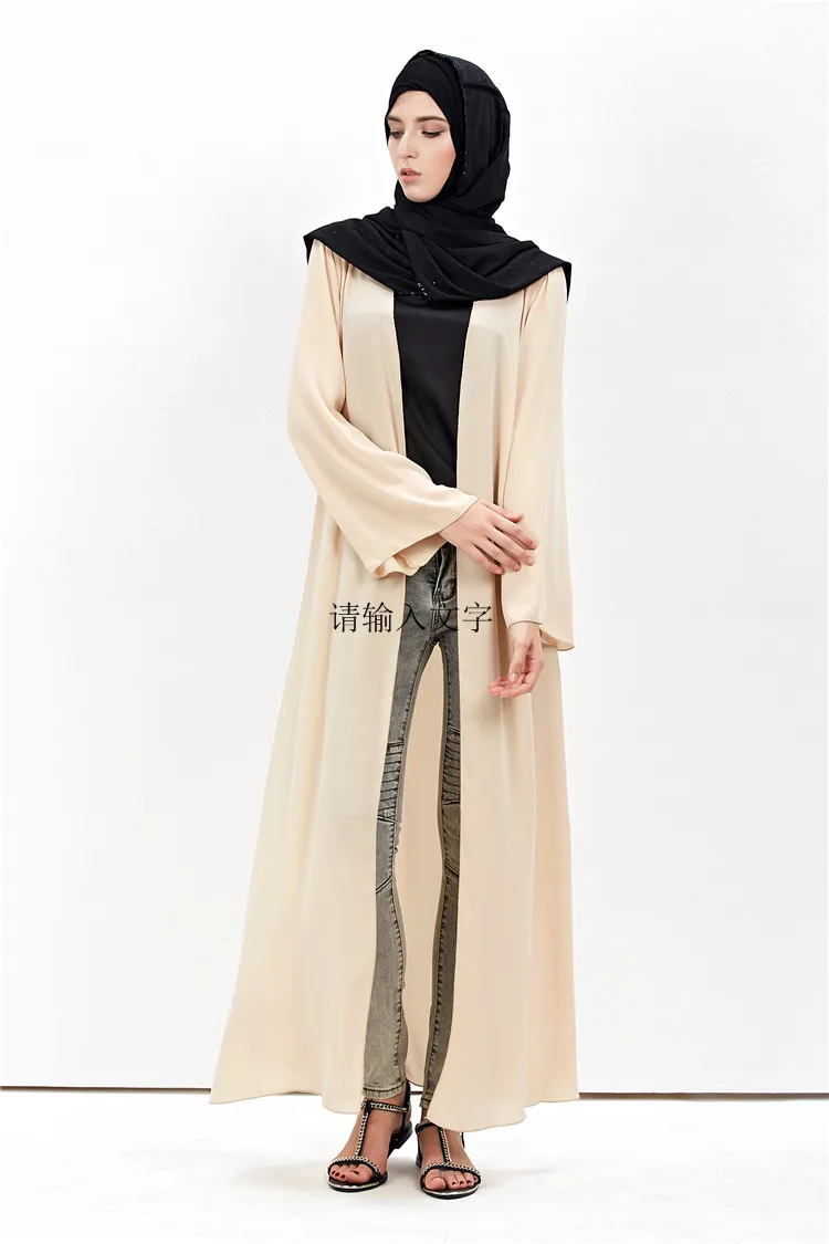 Черное кимоно Abaya женская верхняя одежда в Дубае турецкое пальто из Бангладеш