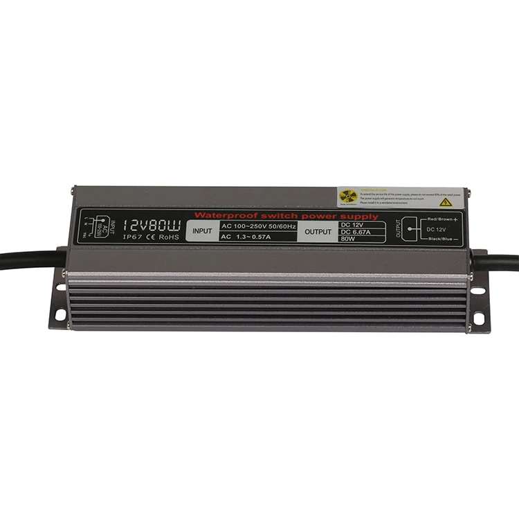 [Seven Neon] Высокая мощность IP67 Водонепроницаемый DC12V 80 Вт/DC24V Вт металлический