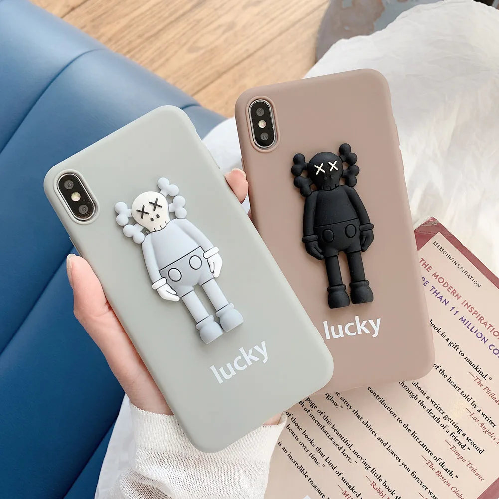 3D мультфильм Мягкие силиконовые чехлы для Iphone 6 7 8 Plus X XS MAX XR чехол Капа |