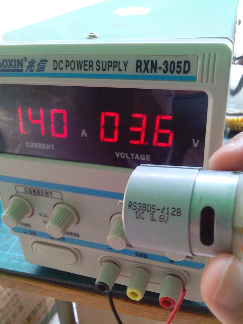 3.6V DC motor RS380S-4128DC of Electric screwdriver(The shaft(protrudes) 6mm ) | Woodworking Machinery Parts